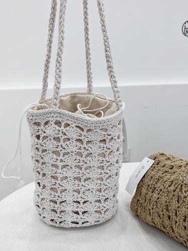 (무배) 몰딥 네트 복조리백