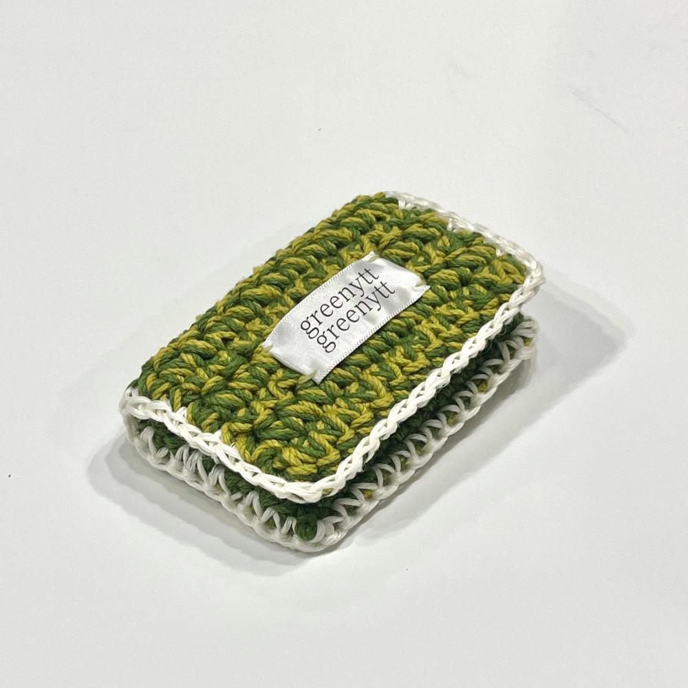 [그리니뜨] 잔디 카드 지갑 / 뜨개 지갑 / grass card wallet