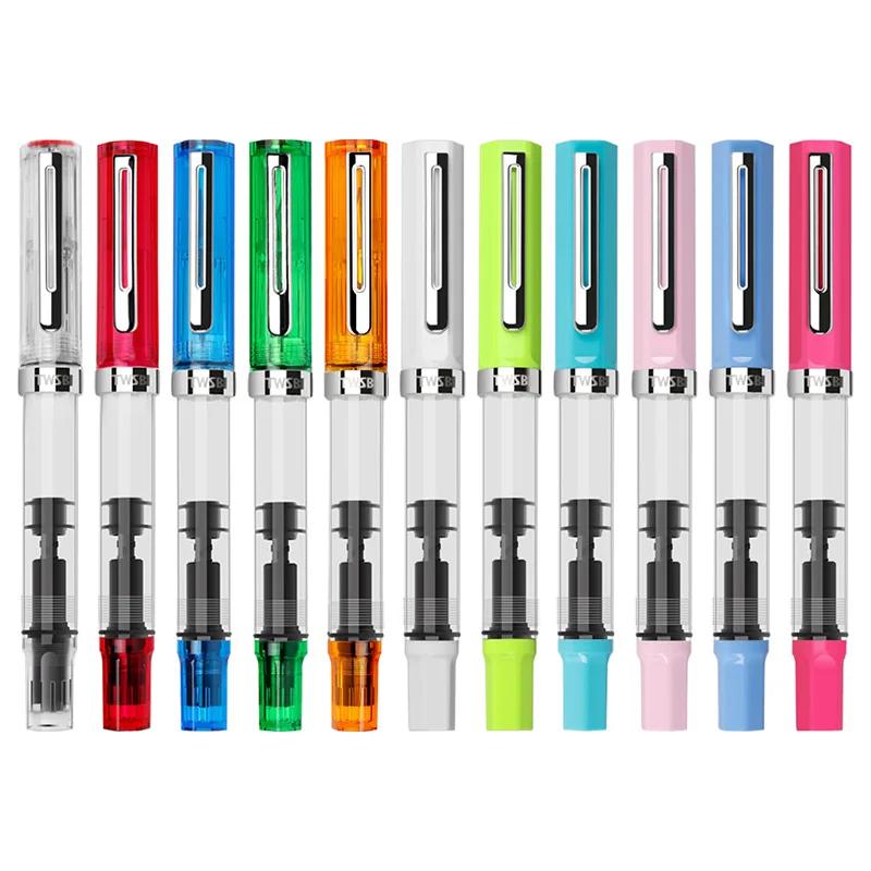 TWSBI ECO 피스톤 펜, 투명 송진 분수 펜꽂이, 대용량 잉크 저장, 학생 쓰기 비즈니스 선물, 정품