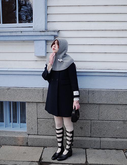 mods coat in navy