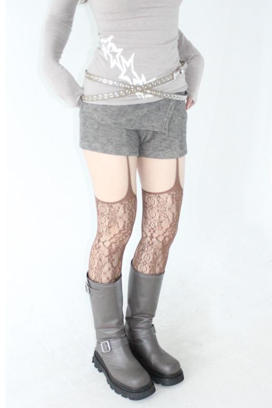 garter stockings (brown)