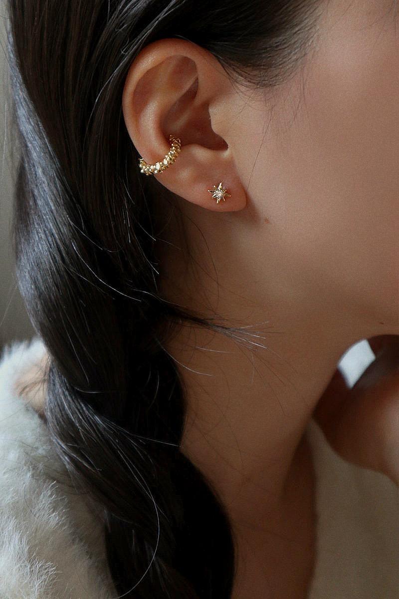 925silver 스몰 칩 이어커프 귀찌 (2 color)