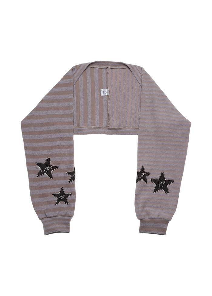 SOFT STAR STRIPE BOLERO MUFFLER LAVENDER