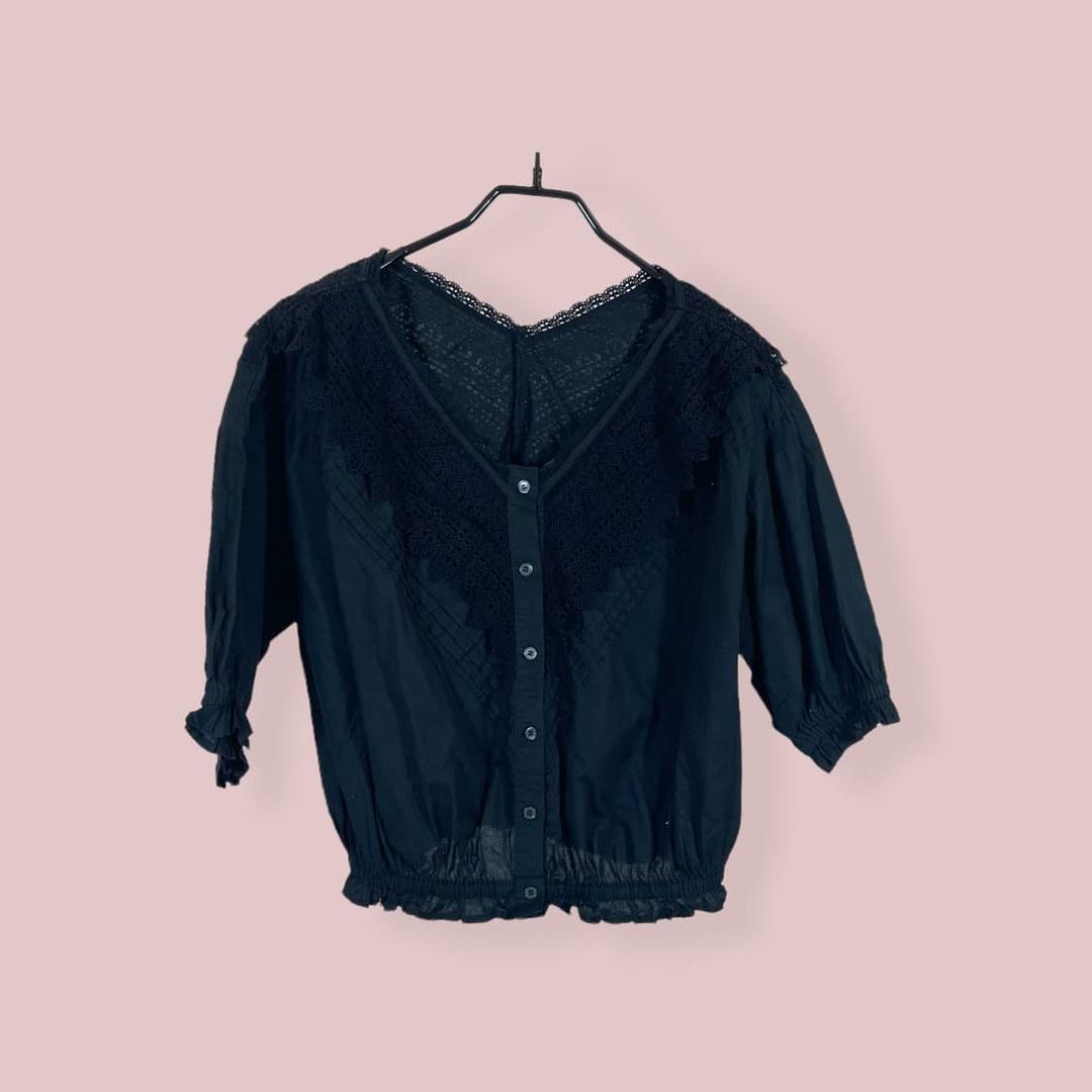 BEAMS 크롭 블라우스 | 후루츠패밀리