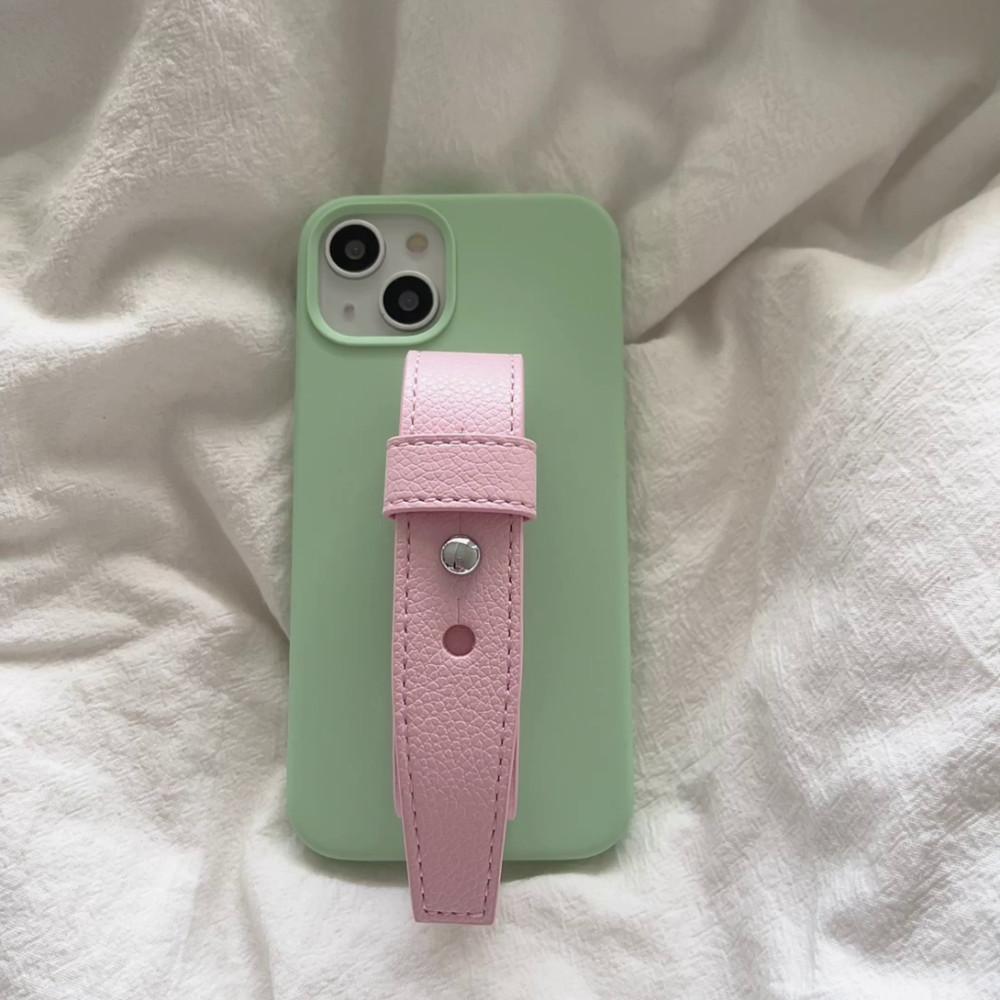 수심 Mint Strap Case 아이폰 스트랩 케이스 민트 여름 힙한 감성 폰 그린