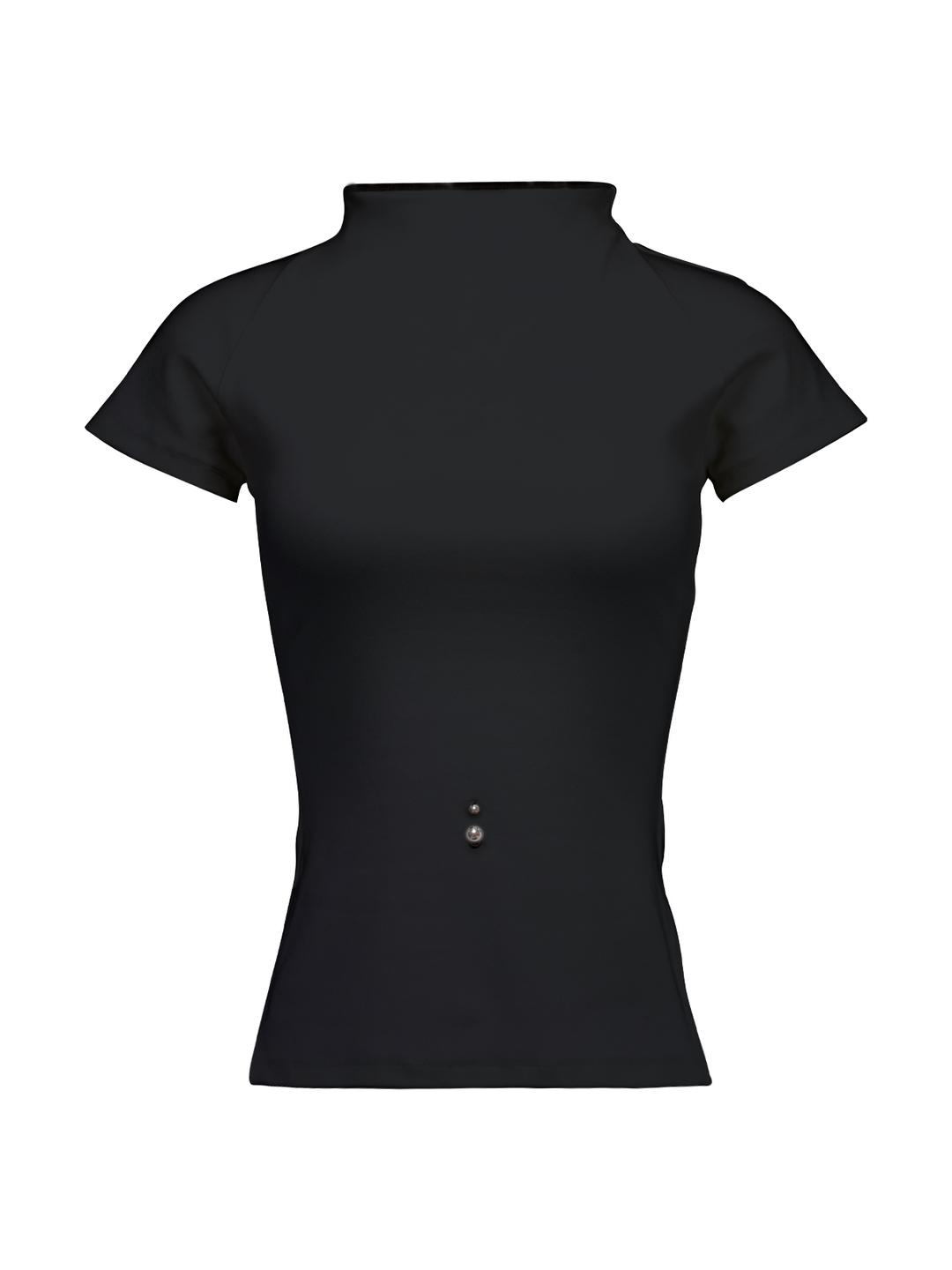 Deniz - pierced top (Charcoal)
