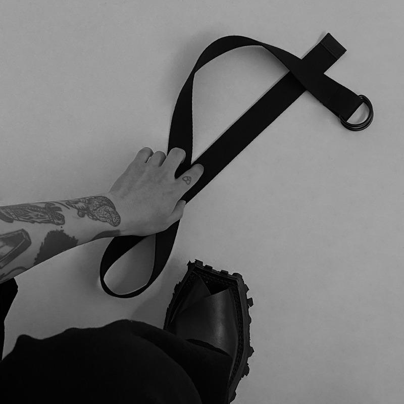 BLACK RING BELT