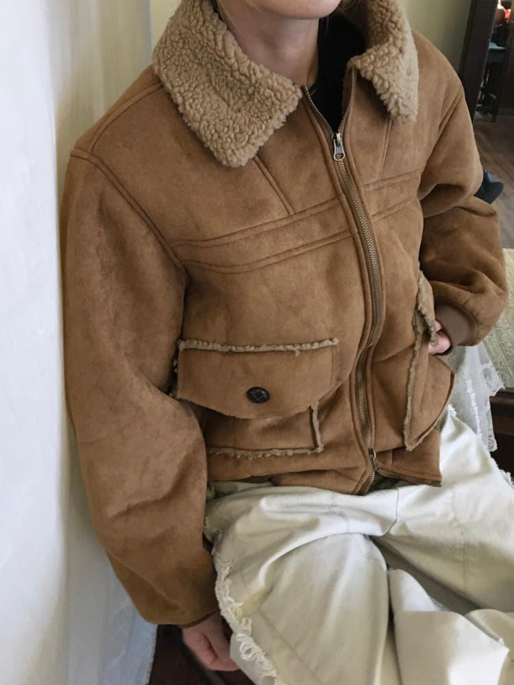 스웨이드 시어링 자켓2C