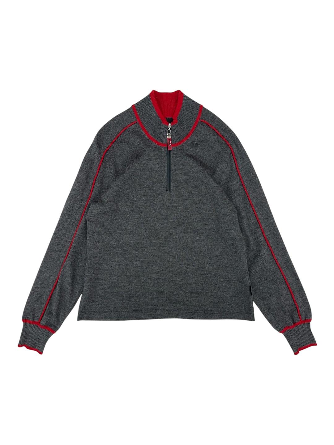 (Trussardi) half zip-up knit
