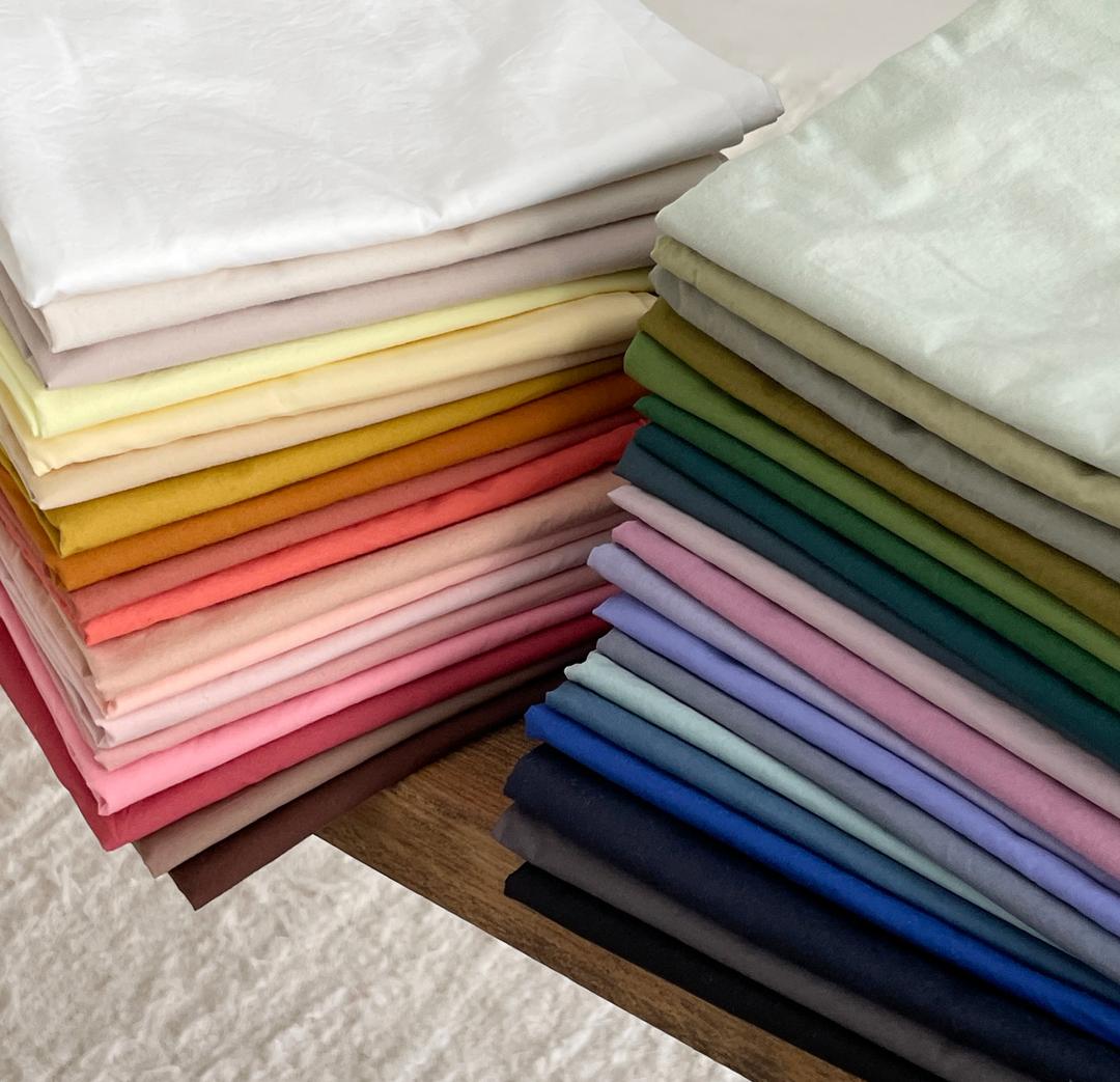 고밀도 무지 바이오워싱 베개커버 47colors