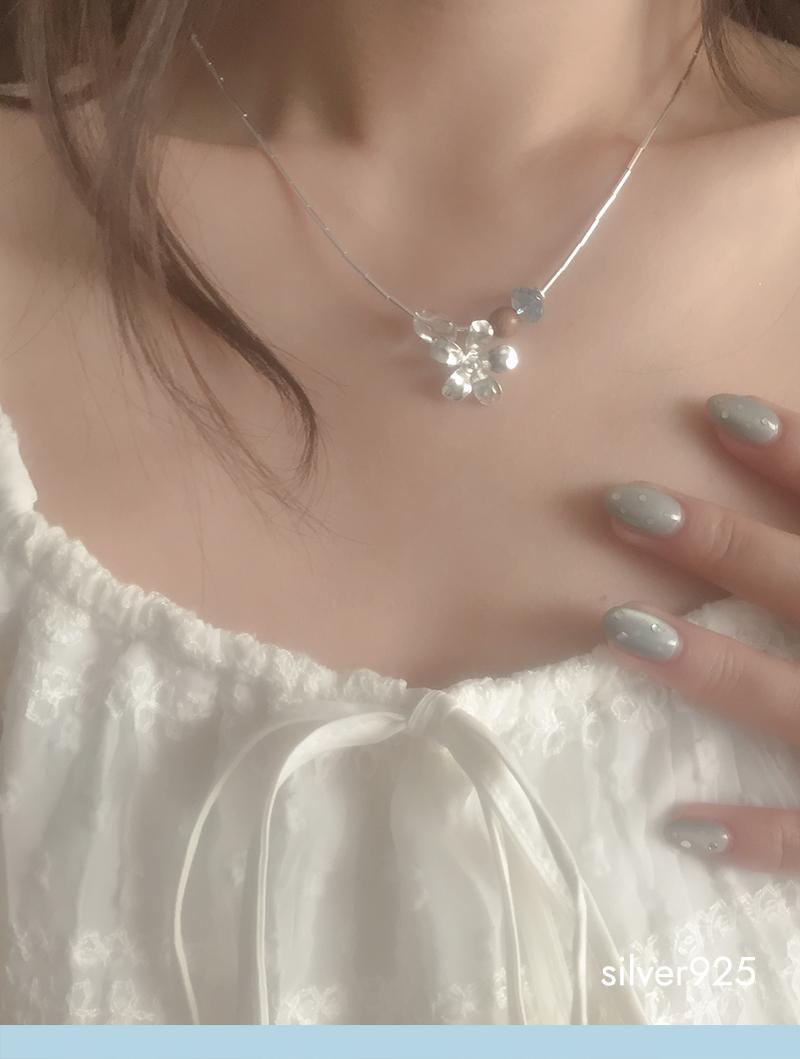 flower garden necklace (silver925)