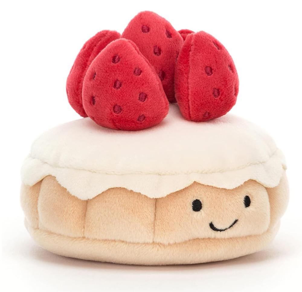 Jellycat 젤리캣 파티세리 딸기 타르트 수면 애착 인형 9cm