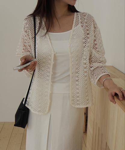 그립 크로셰 가디건 (2col) grip