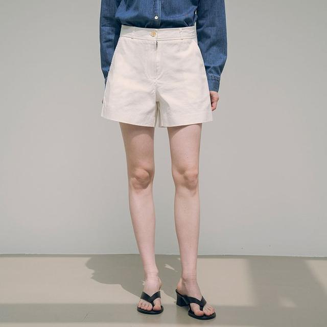 SIPT7067 chino short pants_White
