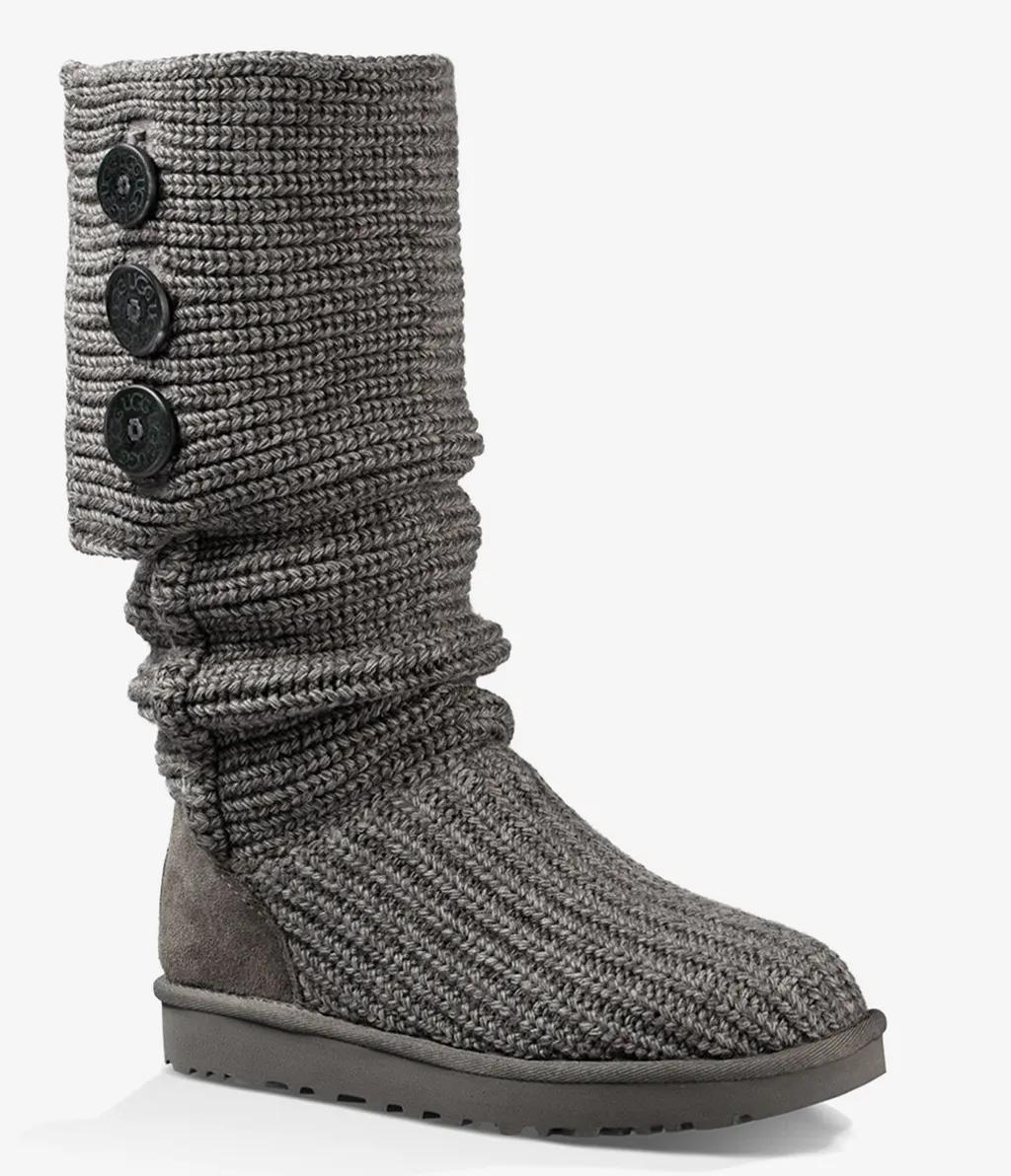 어그 UGG Classic Cardy Knit Boot 그레이