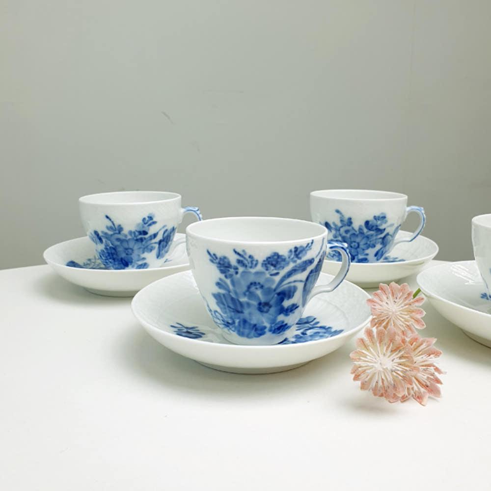 [빈티지] 로얄코펜하겐 블루 플라워 커피잔 #1549 1등급