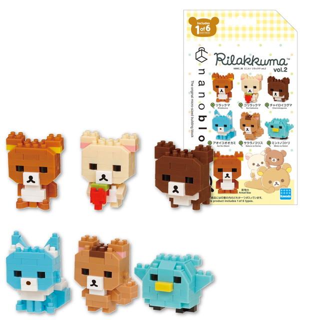 【楽天市場】【送料無料】　ナノブロック　nanoblock　ミニナノ　リラックマ vol.2　NBMC_36S　6個入BOX　フルコンプ　【全種揃います】：トイスタジアム1号店