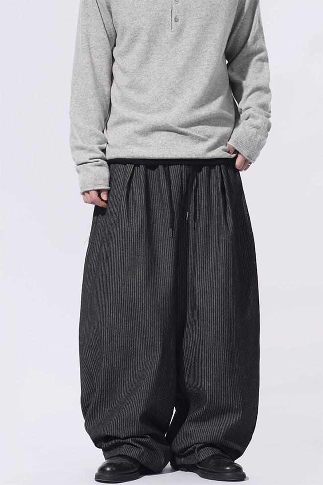 Stripe Crop Balloon Pants [2color]