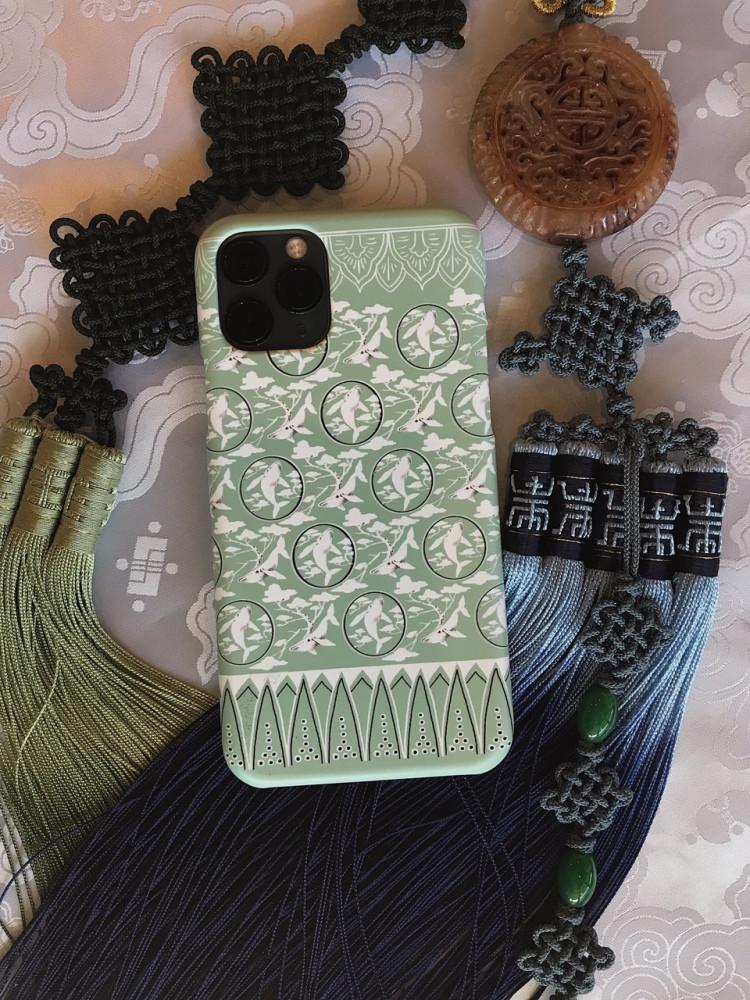 studio FLEUR 흰수염고래 고려청자 일러스트 케이스