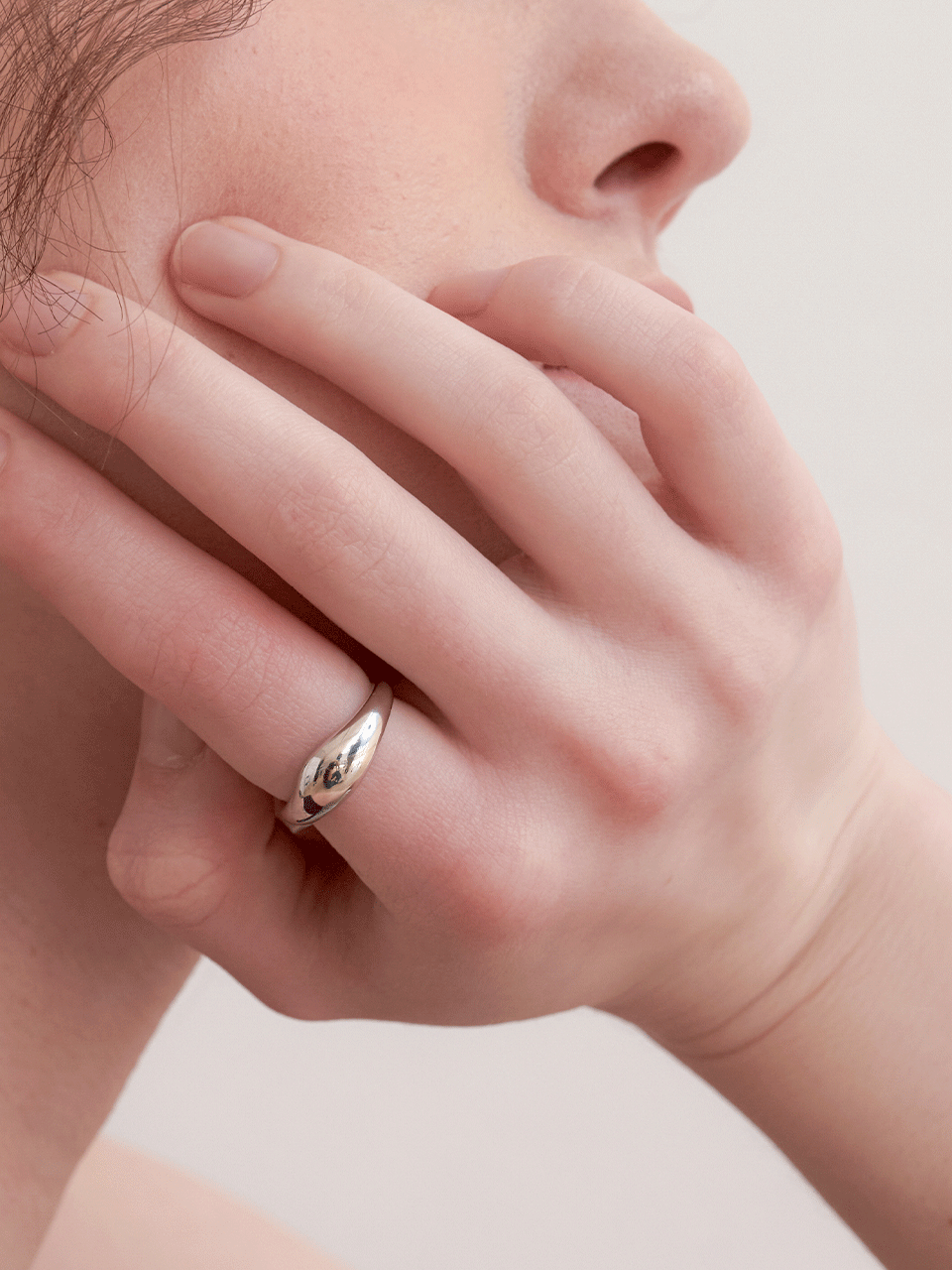 round ball bold ring (R001_silver)