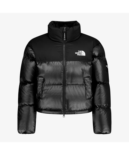 NJ1DR85J 화이트라벨 여성 노벨티 눕시 RDS 다운 자켓 BLACK