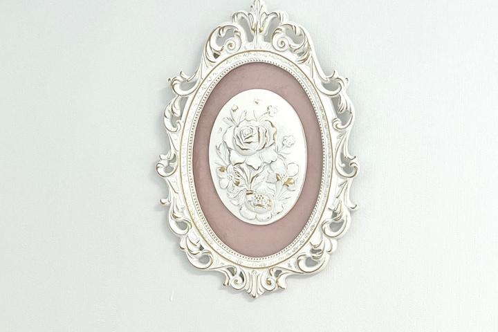 엔틱 프렌치 장미 액자 벽걸이 프레임 빈티지 오브제 월데코