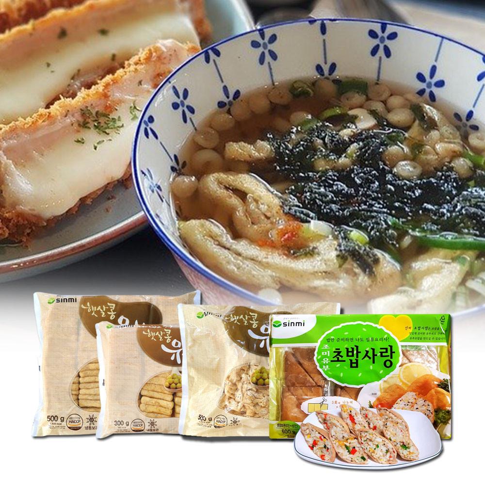 [이제이푸드스토리] 사각 조미 유부 슬라이스 냉동 냉장 [원산지:상세설명에 표시]