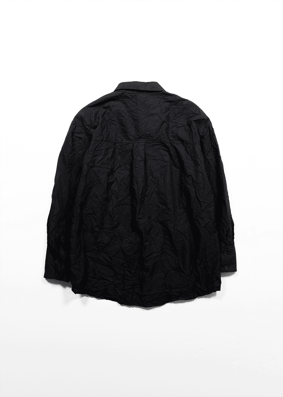 HAND-CREASE SHIRT - BLACK
