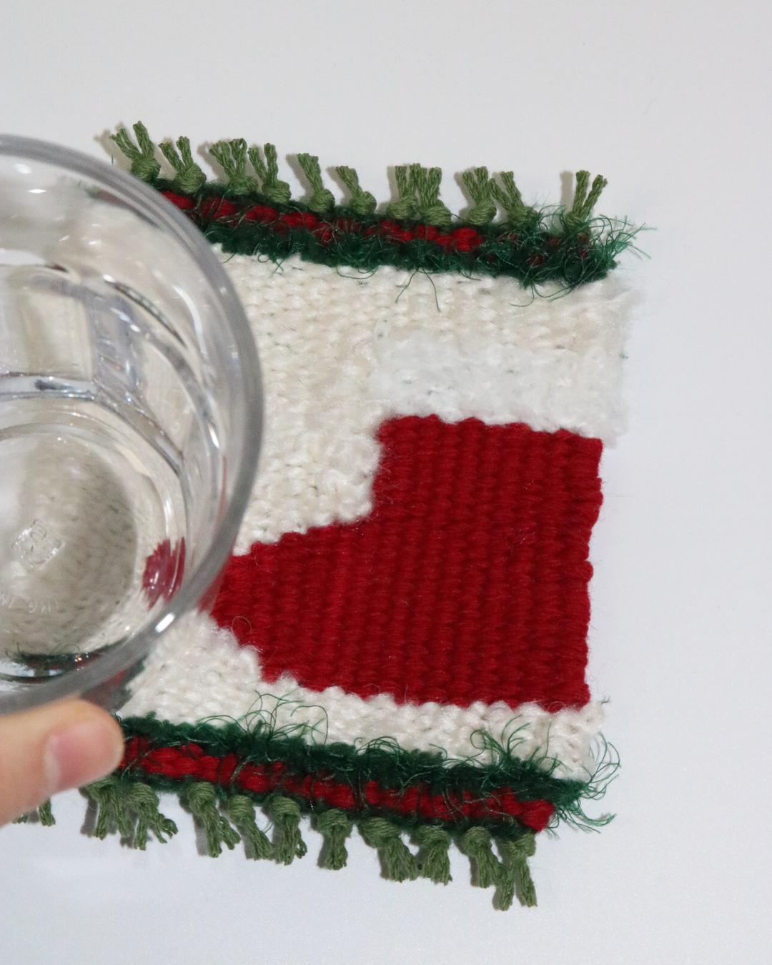 christmas socks coaster