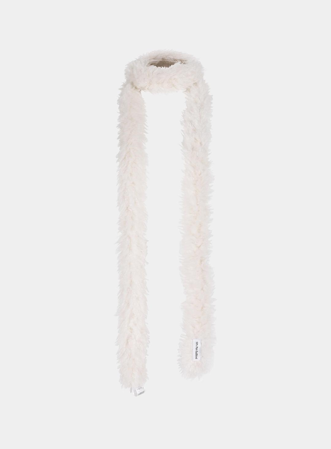 [w-scarf23-015] Pure 에코퍼 스카프 - 화이트