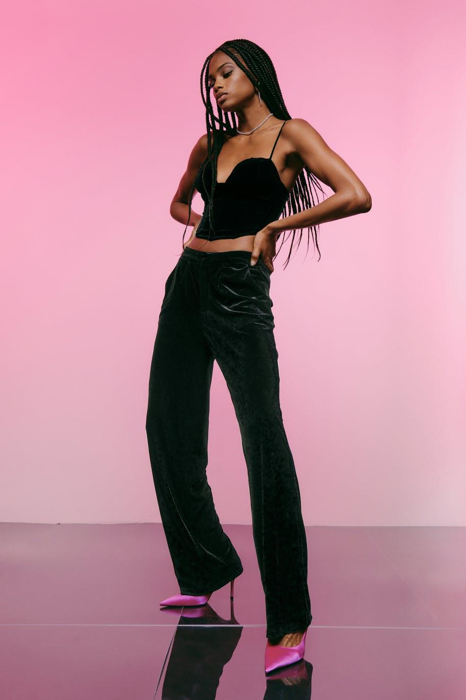 Maddy velvet trousers