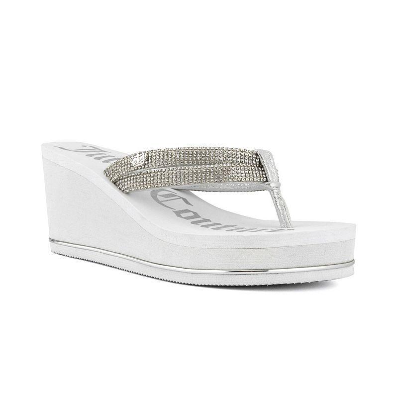 여성 플랫폼 웨지 샌들 Women's Unwind Rhinestone Platform Wedge Sandals 15389456 White