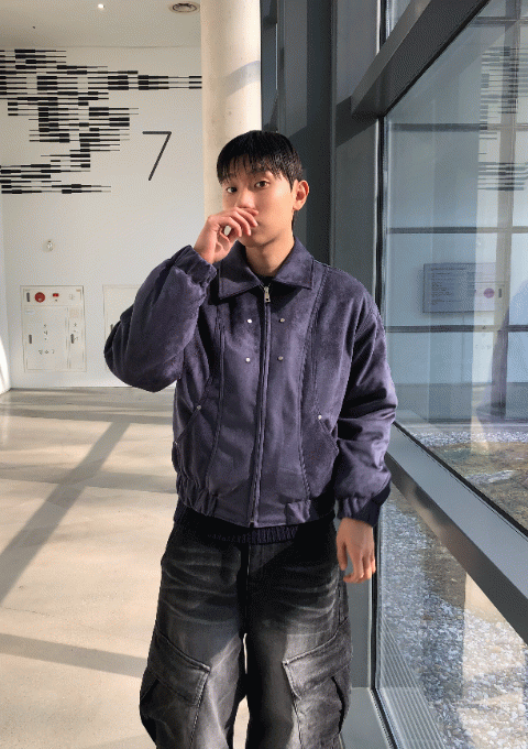 하브 리벳 스웨이드 자켓