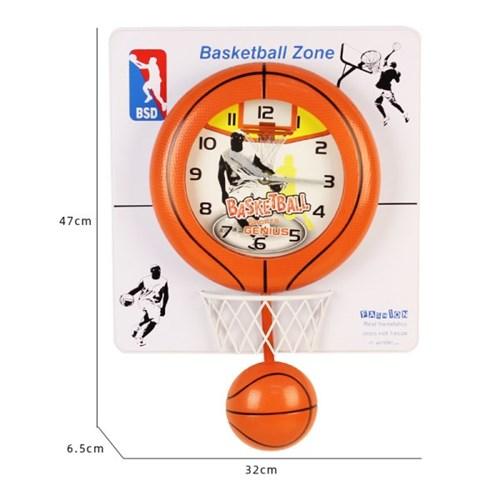 스프츠 벽시계_농구 오렌지
