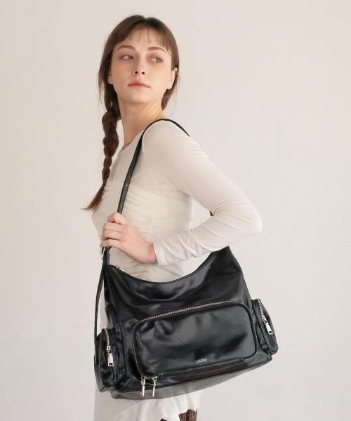 3포켓 보냉 피크닉 보부상백 [Leather_Black]