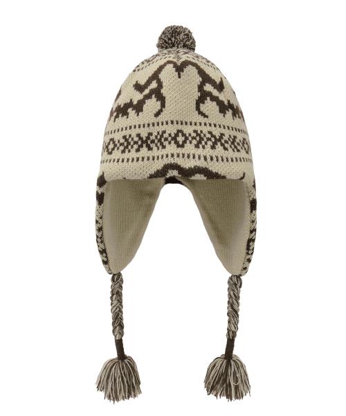 EARFLAP BEANIE - BEIGE