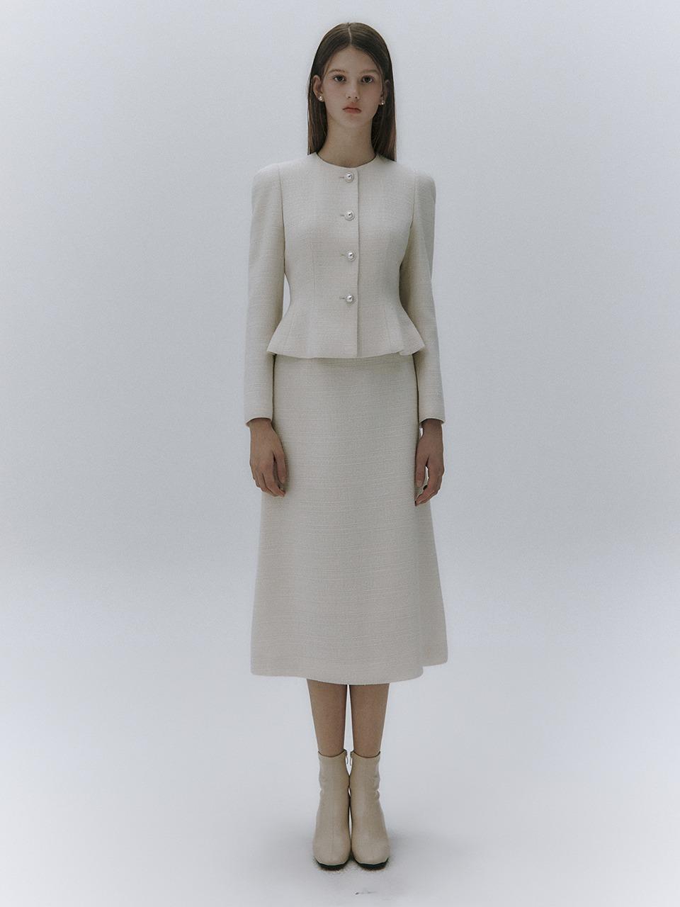 Loel tweed midi skirt