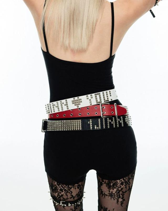 1JINNSTUDIO 메탈패치 벨트 (3 컬러)