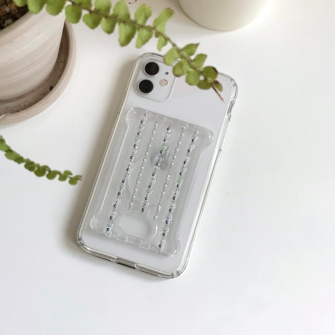 pastel beads card case