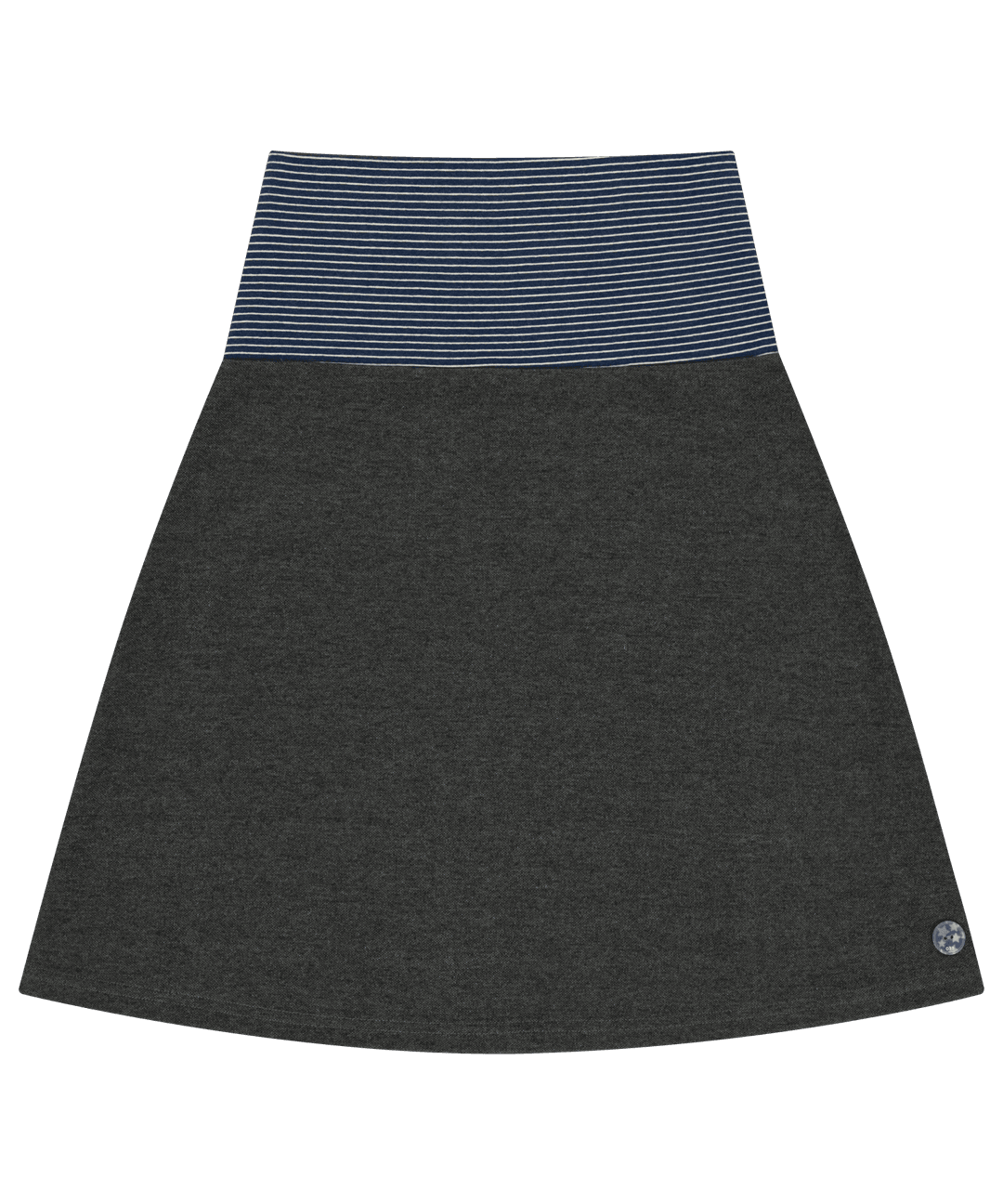 038 STRIPE SKIRT DARK GREY