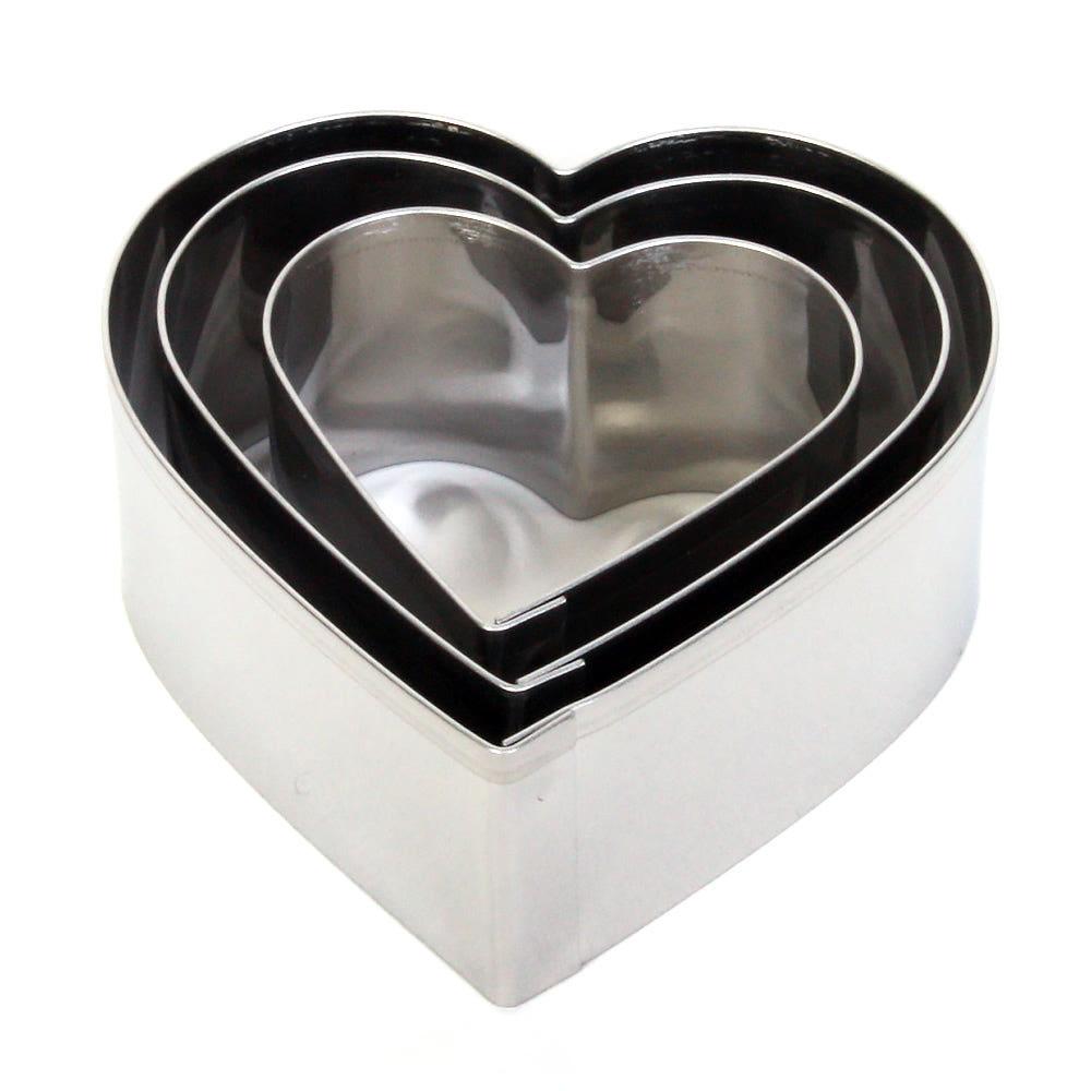 구떼 낮은쿠키커터 (하트 3종) 스텐 쿠키틀 /베이킹 도구