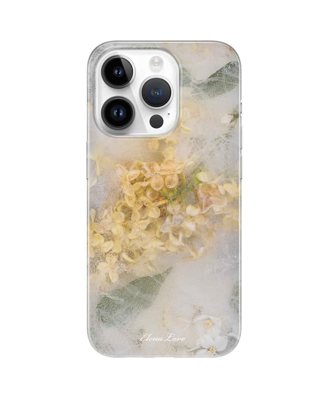 [Clear case] Lilac in the ice 클리어케이스