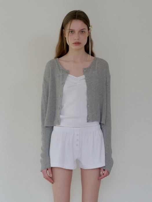[단독][NEW 컬러추가] Basic Round Linen Cardigan