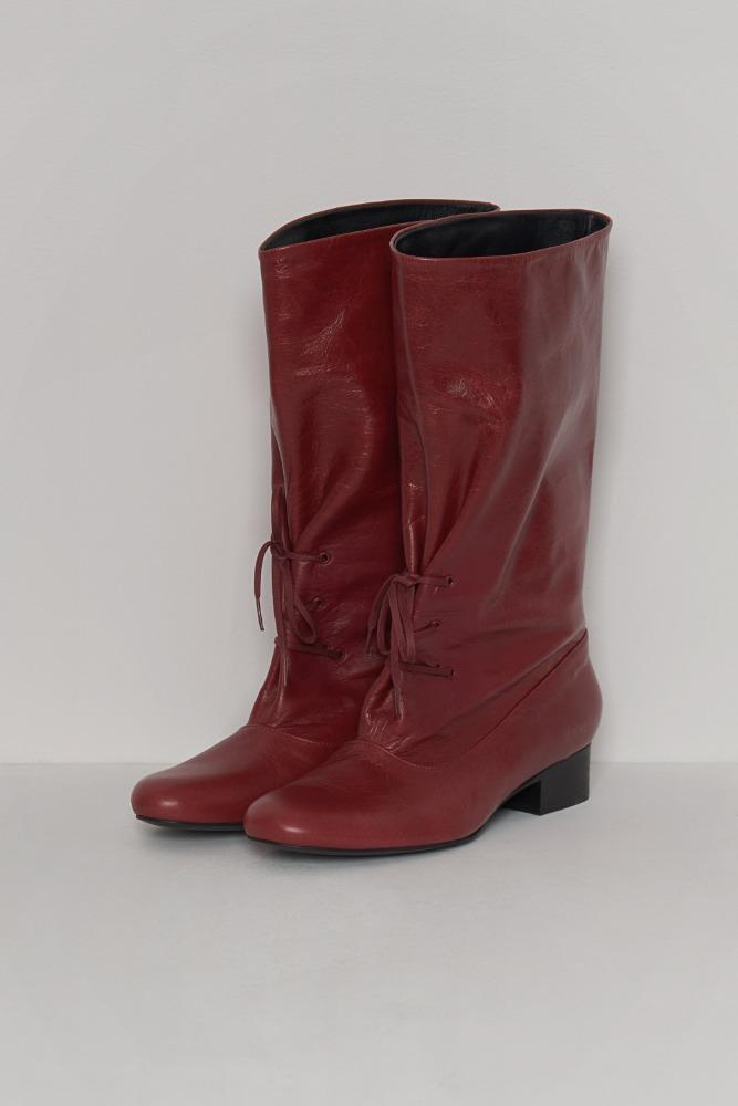 Beth Middle Heel Boots red