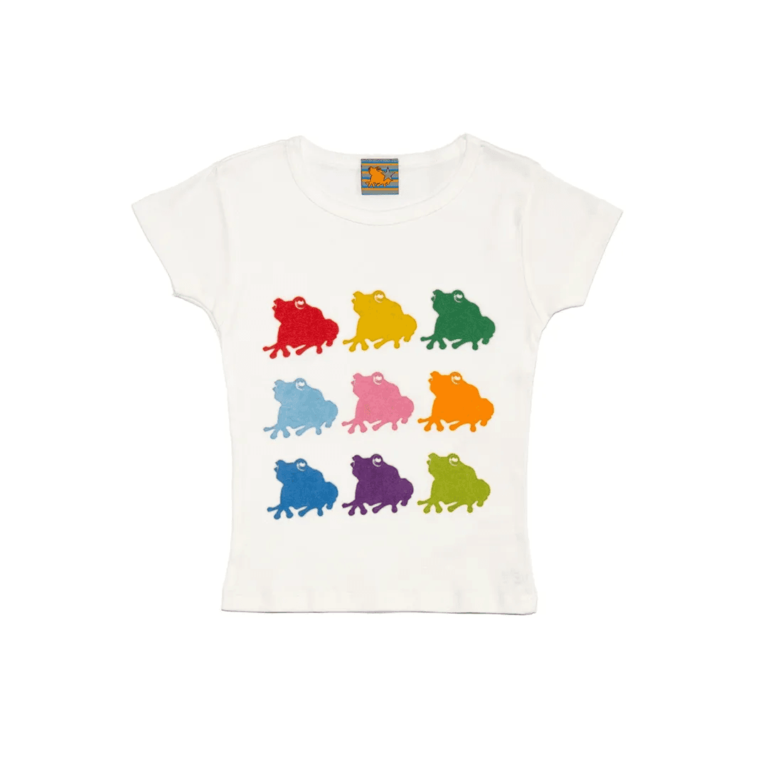 Multi Color kaeru lady's S/S mini Tee