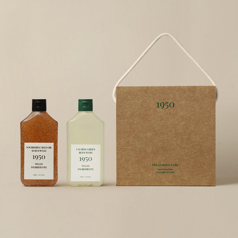 [생일선물/선물포장] 비건 바디워시&스크럽 워시 듀오 세트