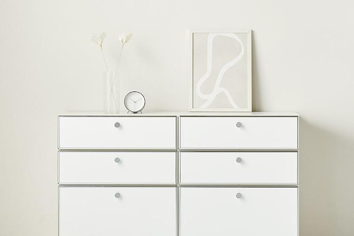 클레르 미드센츄리 3단 와이드 서랍장 1200