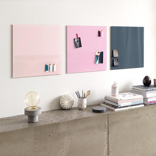 NAGA 자석 글라스보드 인테리어 유리 화이트 보드 45x45