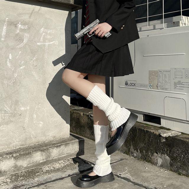 [당일출고] 골지 니트 레그워머 발토시 니삭스 니트양말