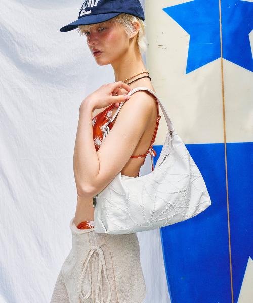 CACTUS HOBO BAG MINI [White]